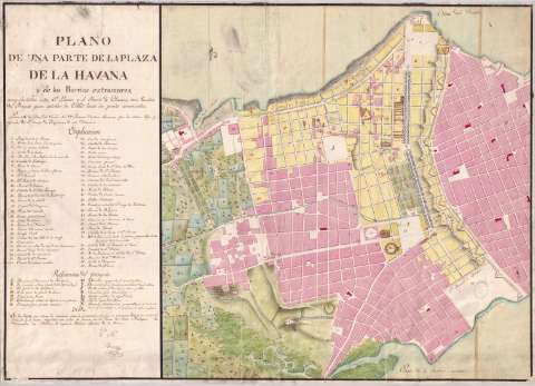 Plano de una parte de la plaza de la Havana... (1819)